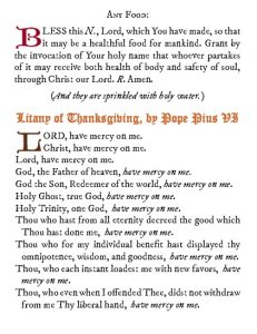 Thanksgiving Prayers and Devotions