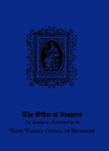 The Office of Vespers