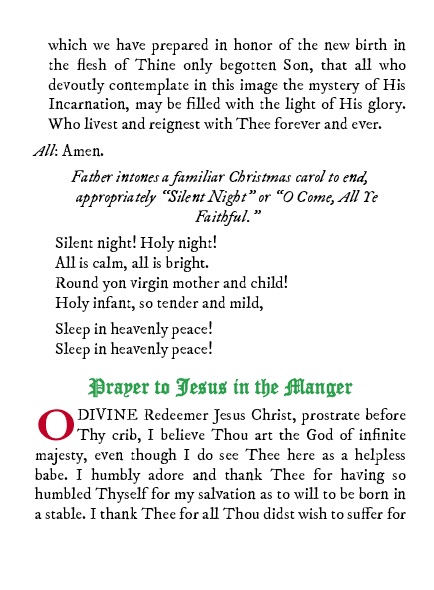 Christmas Tree and Nativity Prayers and Devotions