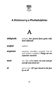 Yo! How to Speak Philadelphian