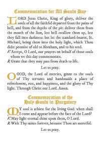 Holy Souls Prayers and Devotions